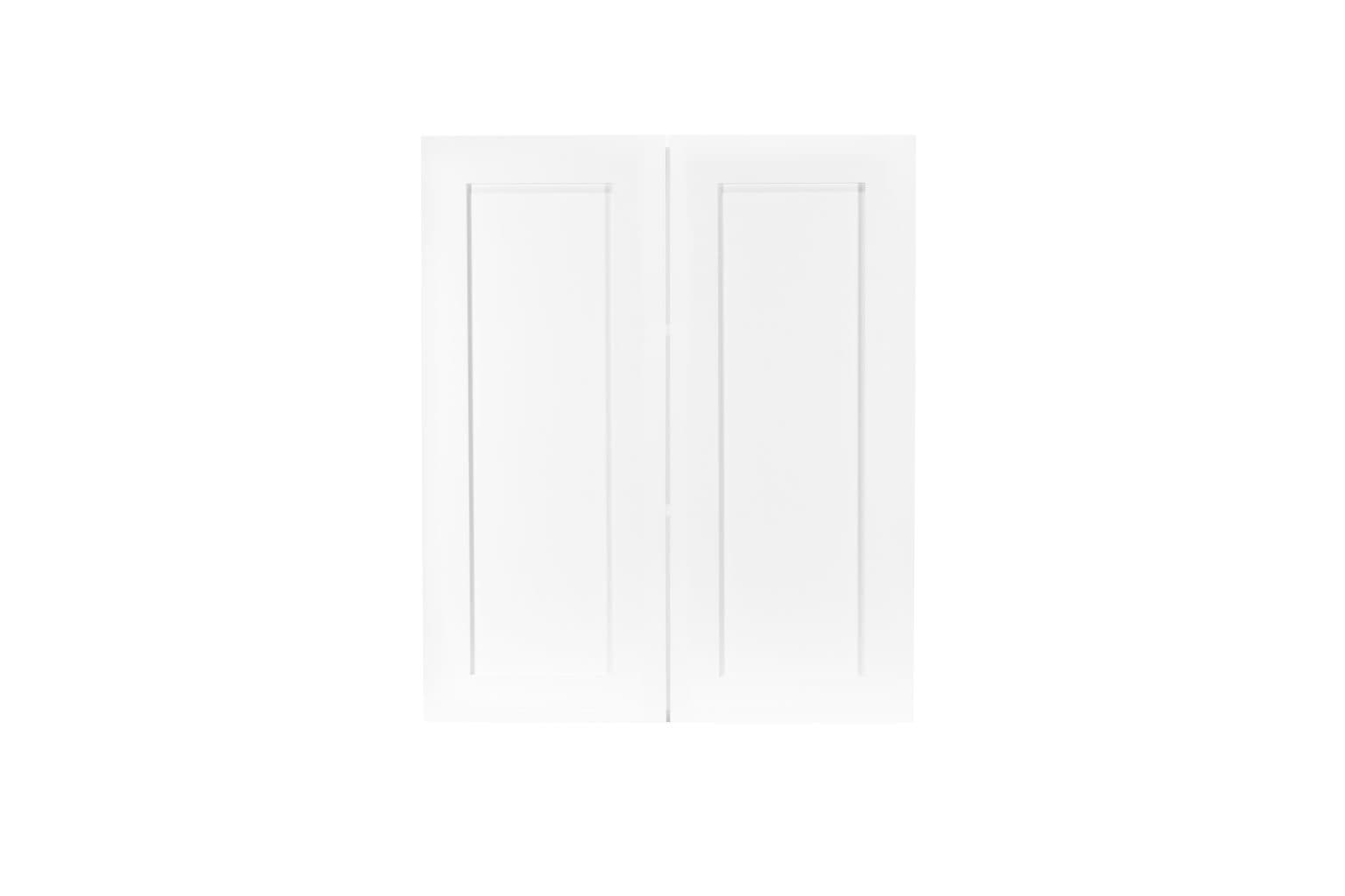 White Shaker 24" Wall Cabinet - White Shaker RTA cabinet (SKU W2436)