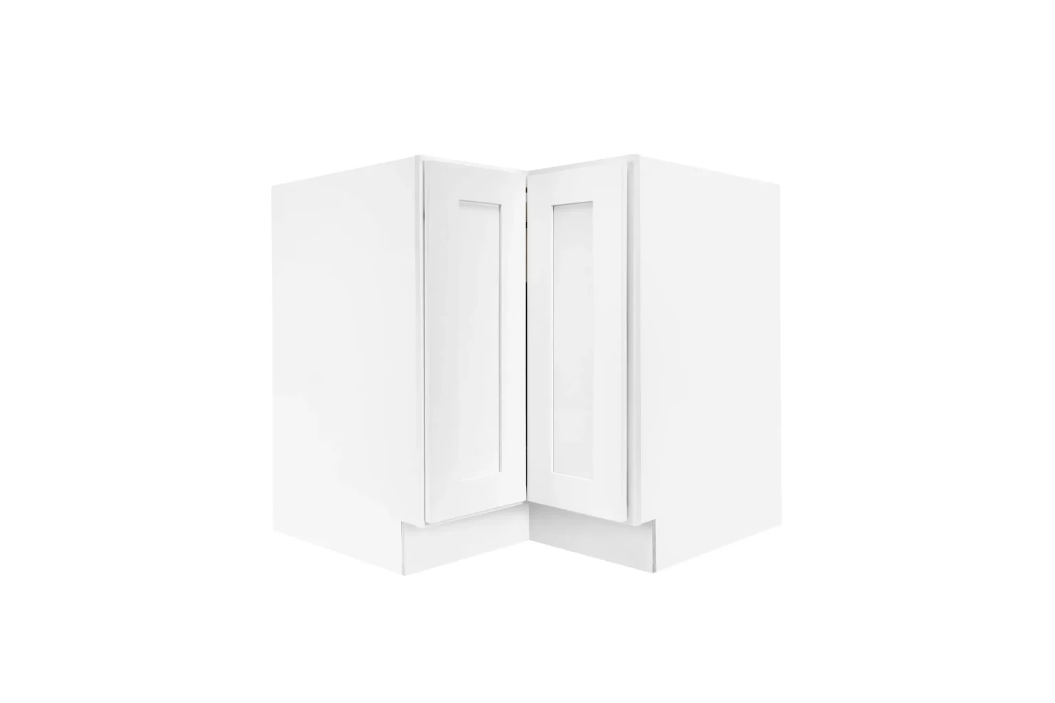 White Shaker 33" Lazy Susan Corner Base Cabinet - White Shaker RTA cabinet (SKU Lazy Susan 33)